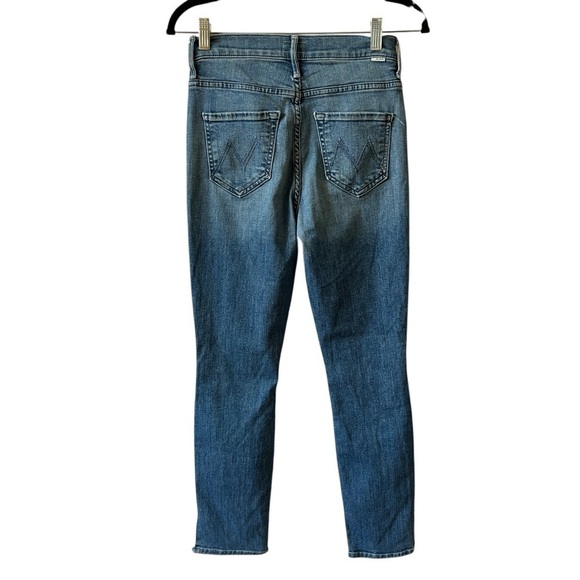 MOTHER THE SWOONER ANKLE SLICE JEANS SZ 24 I WET MY PLANTS CHERRY PICKING WASH - Picture 5 of 12